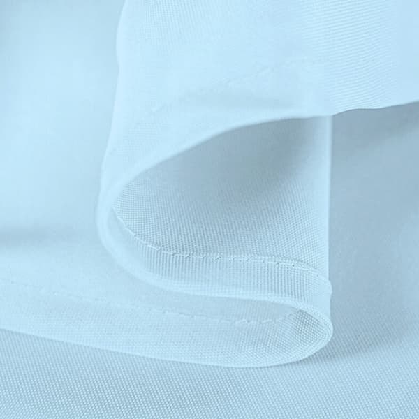 Pletresistent blå glat dug til rundt bord diameter 320 cm polyester 180g