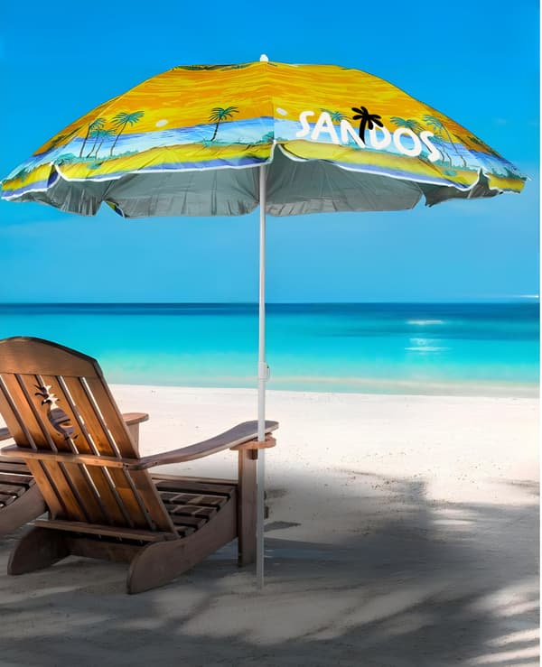 Haveparasol - strandmønster