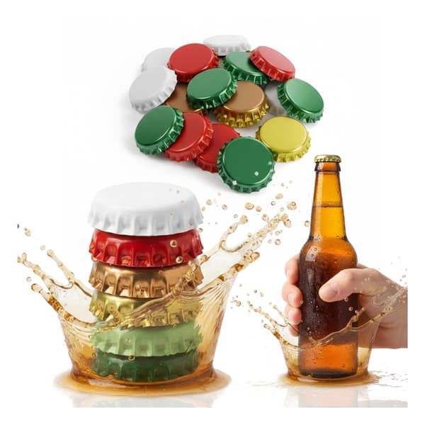 30x OLUTPULLOKORKIT 26mm Kotitekoinen Olut Siideri Kombucha Panimo PULLOILLE