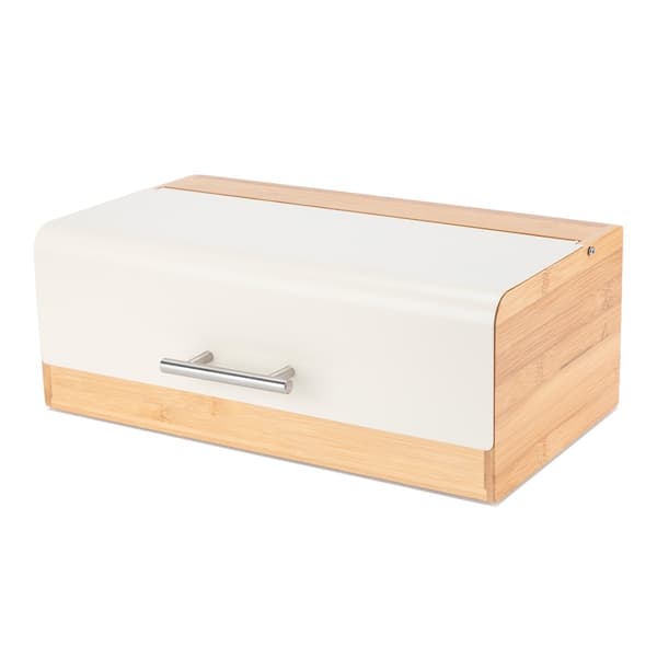 BAMBUS BRØDKASSE BRØDBEHOLDER E-6075 CREM