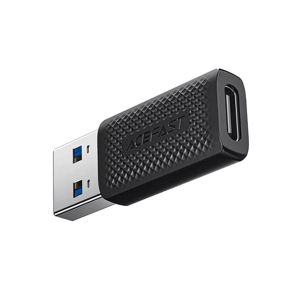Acefast J2 USB-C 3.0 (hun) til USB-A 3.0 (han) 5 Gb/s adapter - sort