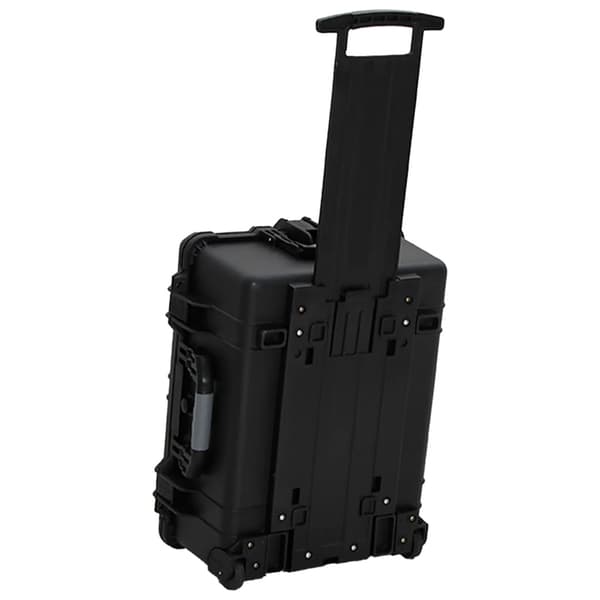 vidaXL Flightcase, svart, 58x45x27 cm, PP