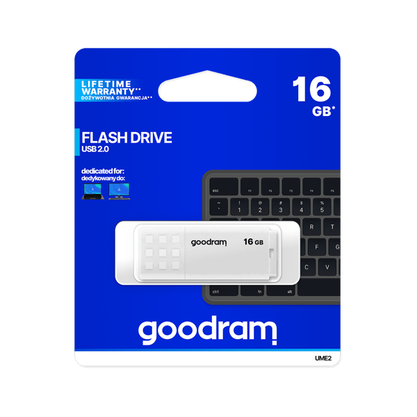 Goodram Pendrive 16 GB USB 2.0 hvid