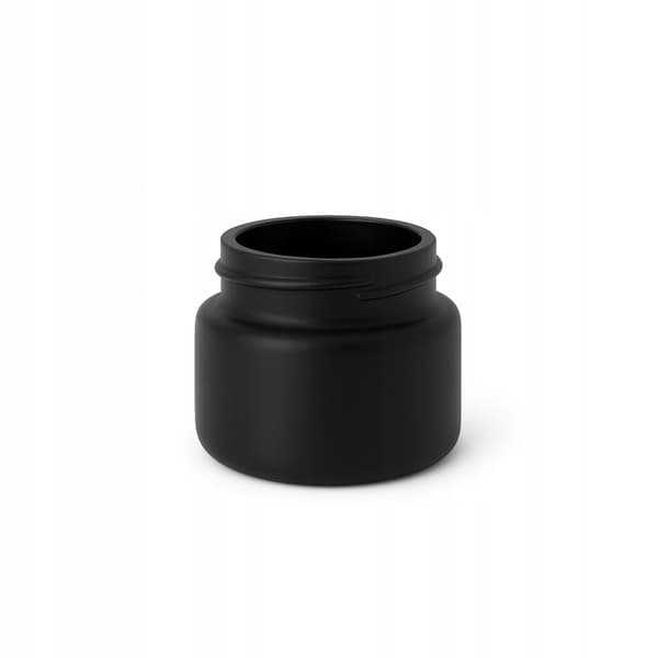 Glasbeholder SORT MATT 10g til cremebalsam kosmetikprøver