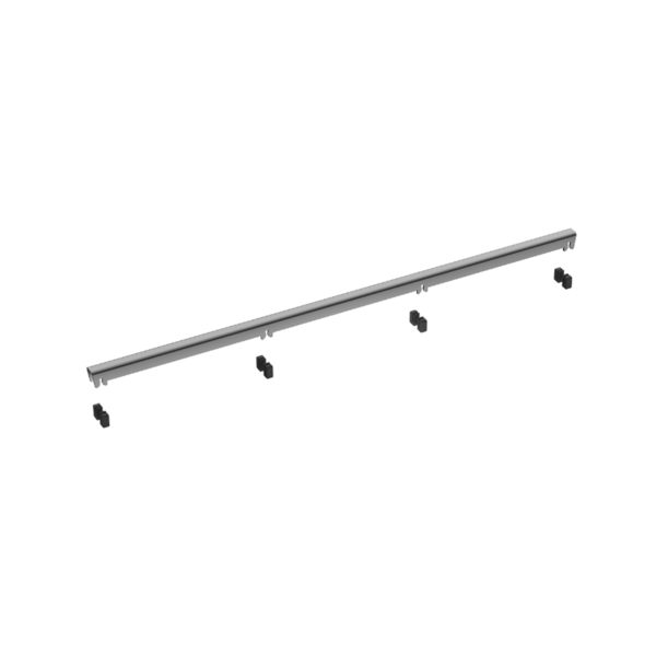 Slim&Low ProLine avlopp i metall, 80 cm, grafitgrå