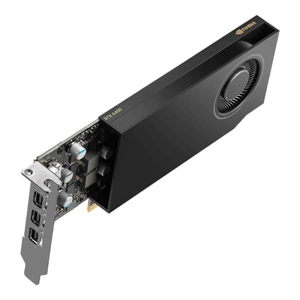 PNY NVIDIA RTX A400 4GB grafikkort, sort, PCIe 4.0