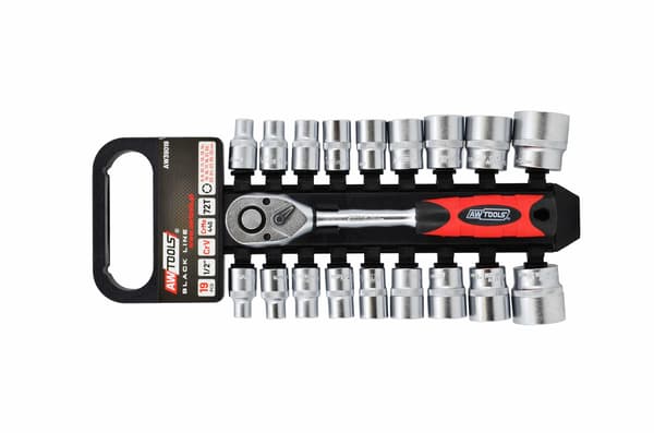AWTOOLS AVAINSARJA 1/2" 19-osainen