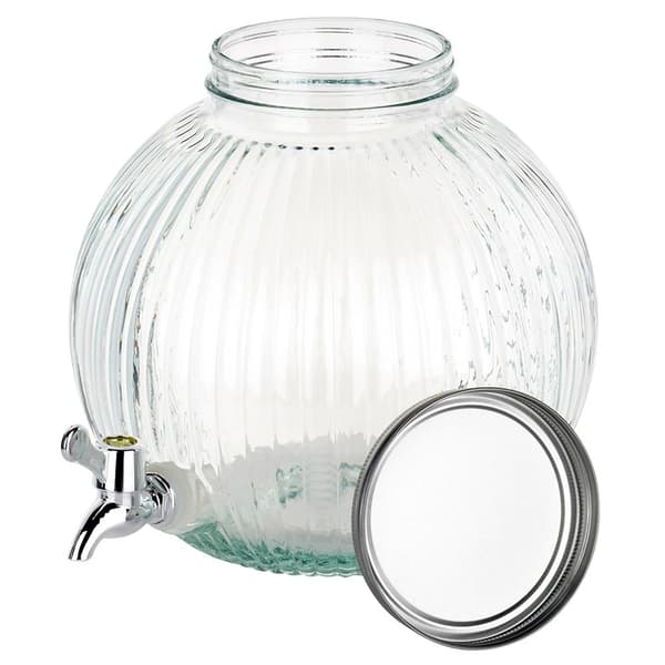 Glaskande med hane til drikke 5,5 liter