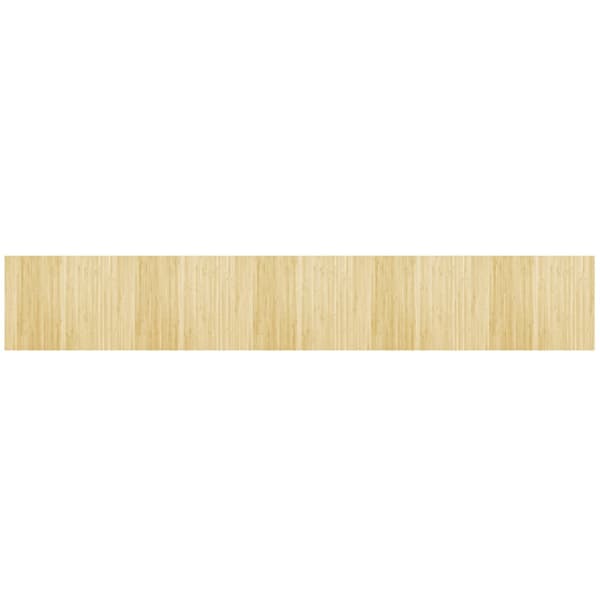 vidaXL Rektangulär matta, ljus naturfärgad, 80x500 cm, bambu