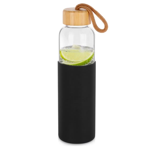 Lasinen juomapullo silikonikotelo 500 ml