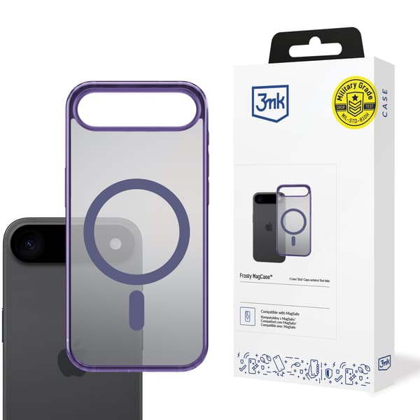 Apple iPhone 17 Air - 3mk Frosty MagCase Lilla