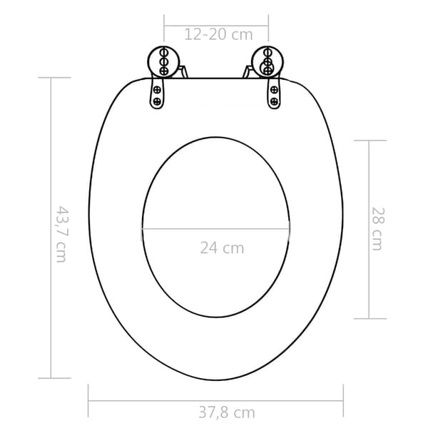 vidaXL WC-istuin, MDF, bambupuukuvio