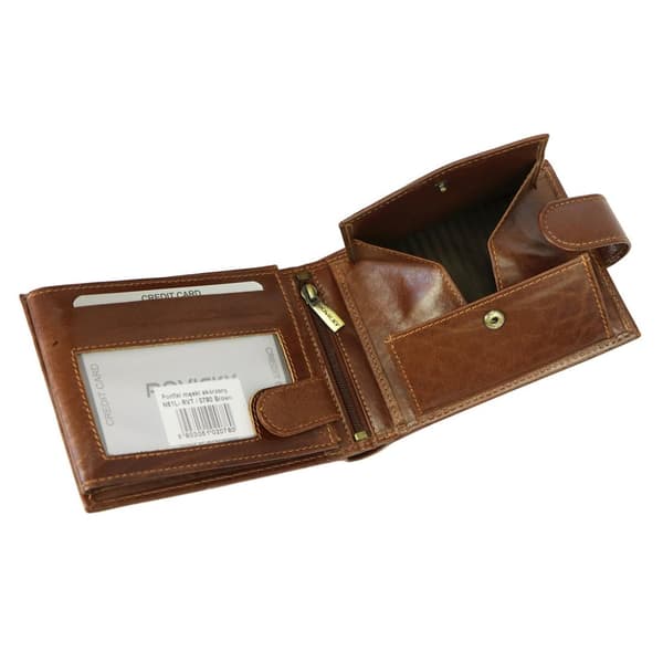 Rovicky N61-RVT RFID-läderplånbok för män