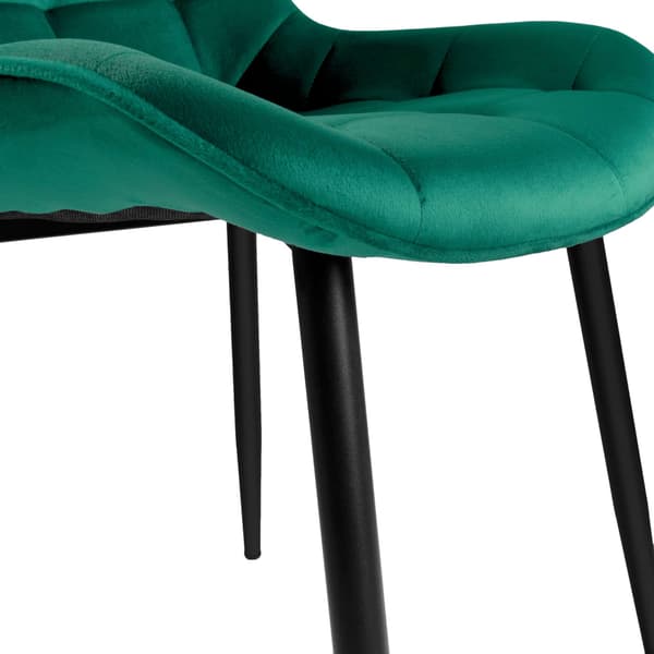 NORMAN Velvet mørkegrøn fløjlsstol