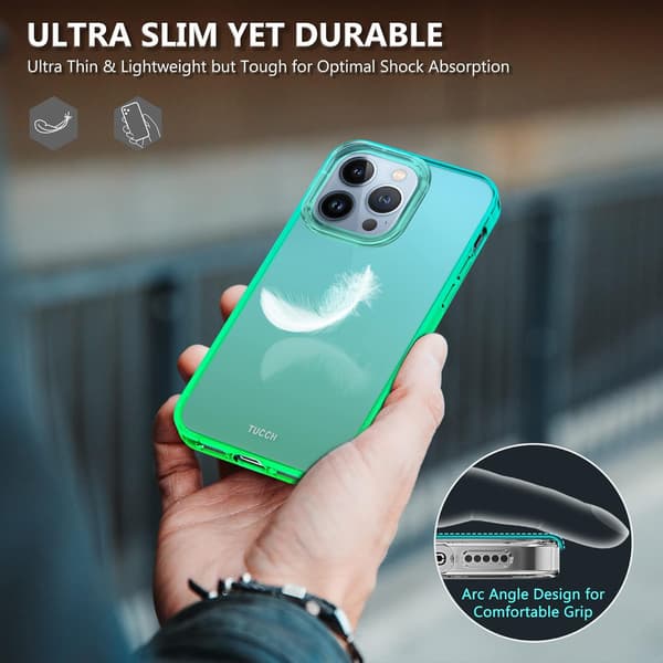 APPLE IPHONE 13 PRO -KUORI LÄPINÄKYVÄ VIHREÄ