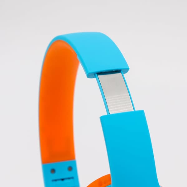PowerLocus PLED BlåOrange Trådløse Bluetooth-hovedtelefoner TIL BØRN LED