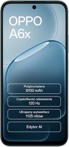 OPPO A6x 4G (LTE) Smartphone 4GB/128GB Blå