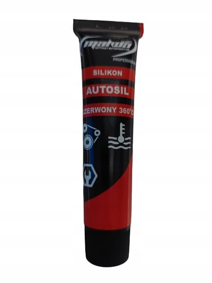 Autosil högtemperatursilikon 40 ml 360 röd