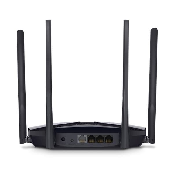 Mercusys MR80X WiFi 6 Router, Hastigheder Op Til 3 Gbps, 4 Antenner