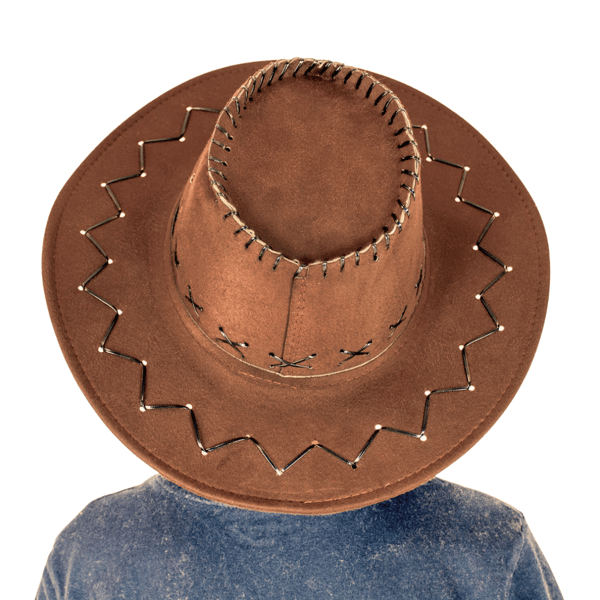 Brun cowboyhatt