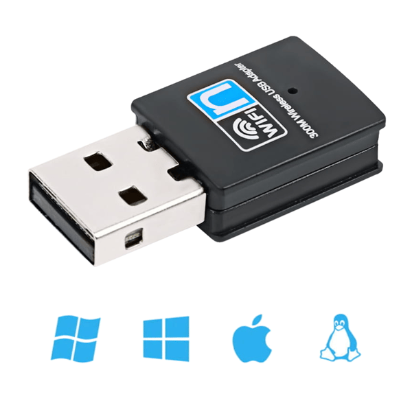 USB 2.0 WiFi Langaton 802.11n 300Mbps adapteri