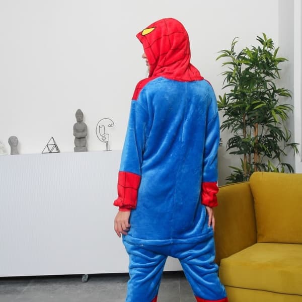 Kigurumi-pyjamas Spiderman-kostym M: 155 - 165 cm