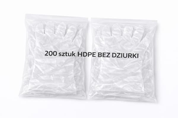Plasthandsker HDPE Transparent Uden Huller 200 stk