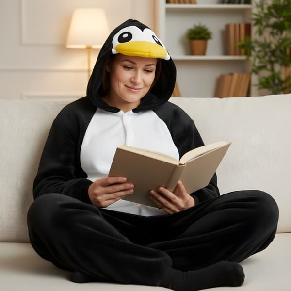Kigurumi-pyjamas pingvin storlek 145-155 cm