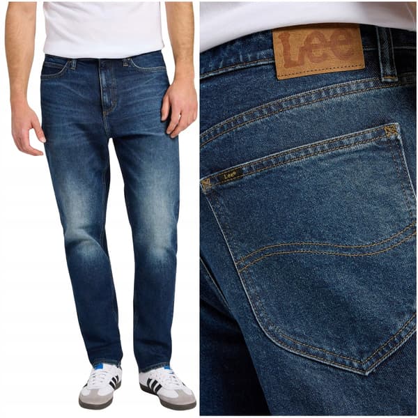 Lee Austin Regular Tapered Midnight Blue Classic Denim Jeans W28 L32