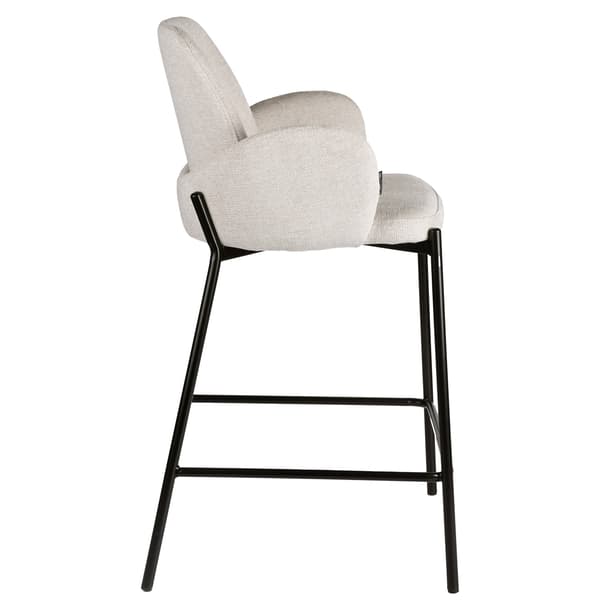 GUSTO halv barstol, beige tyg