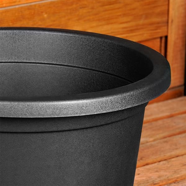 havepotte plastik sort rund 34 cm