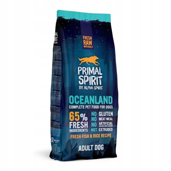 Primal Spirit Oceanland Tørfoder til Hunde 12 kg Fisk
