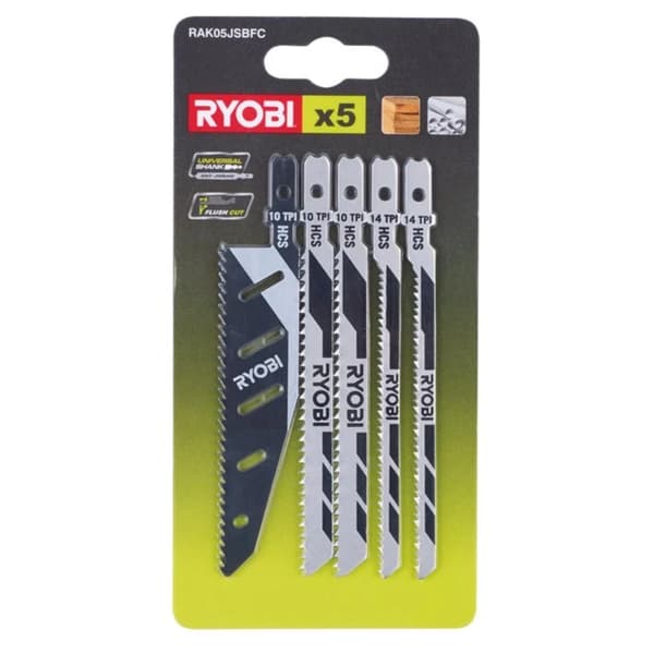 128966 RYOBI Jigsågbladsset 5-delad