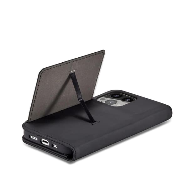 Magnetkortcover til iPhone 13 Pro Max cover med kortholder, sort