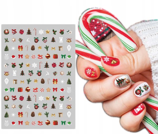 Dekorative NEGLESTICKERE Julemix