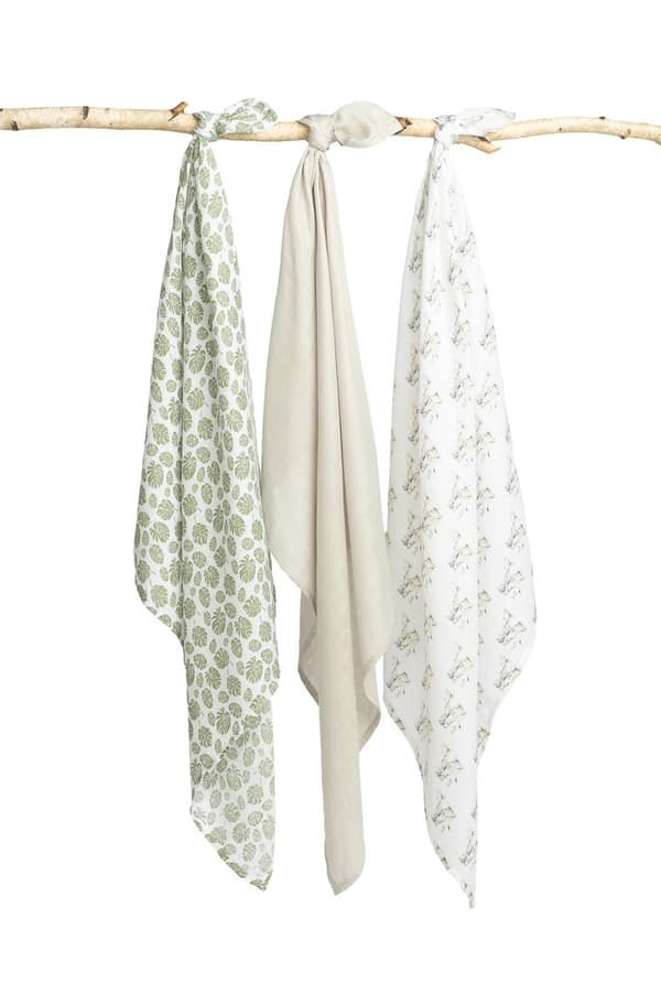 BAMBUBLÖJOR 3-pack ELEFANTGRÅ 70X80
