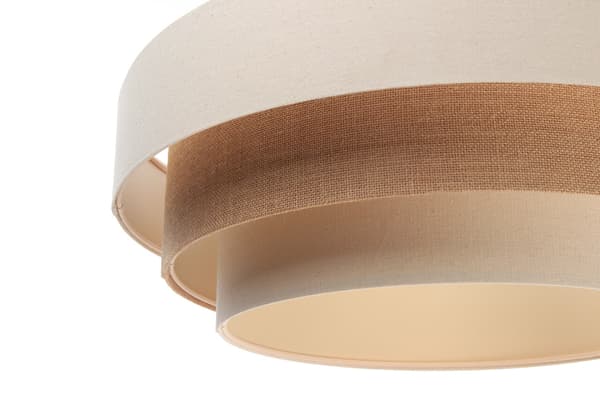 Krämbeige pendellampa
