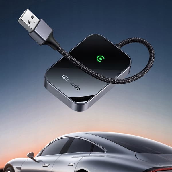 MCDODO TRÅDLØS ADAPTER TIL APPLE CARPLAY TRÅDLØS BLUETOOTH USB USB-C