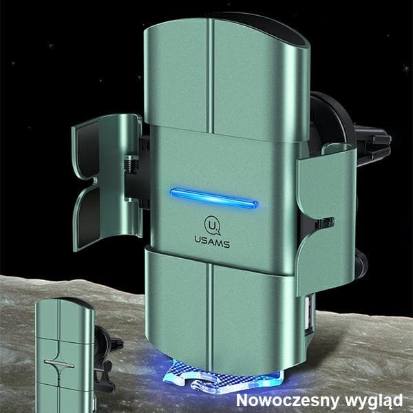 USAMS Induktionsholder US-CD133 10WAutomatic til ventilationsgitter sort/sort Starod CD133ZJ01