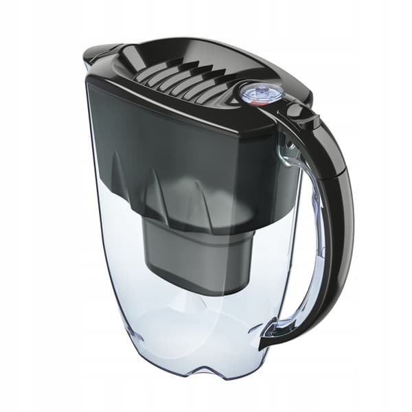 Aquaphor Amethyst 2,8 l kannu laskutangolla musta + City-pullo harmaa