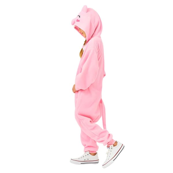 Kigurumi-pyjamas Rosa Gris Barn 115-125cm