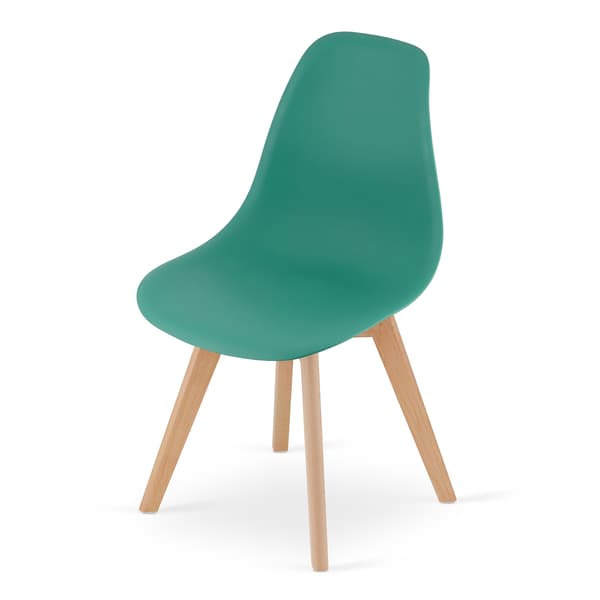 KITO stol grön / naturliga ben x 1
