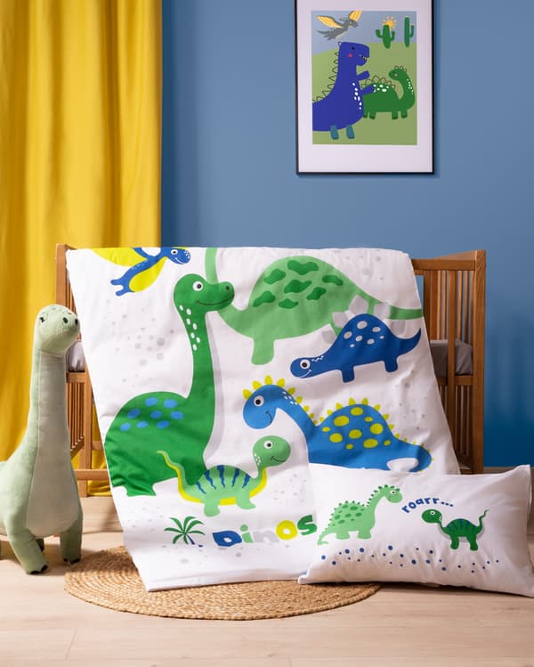 Bambussengetøj til tremmeseng Dino 100x135 detexpol
