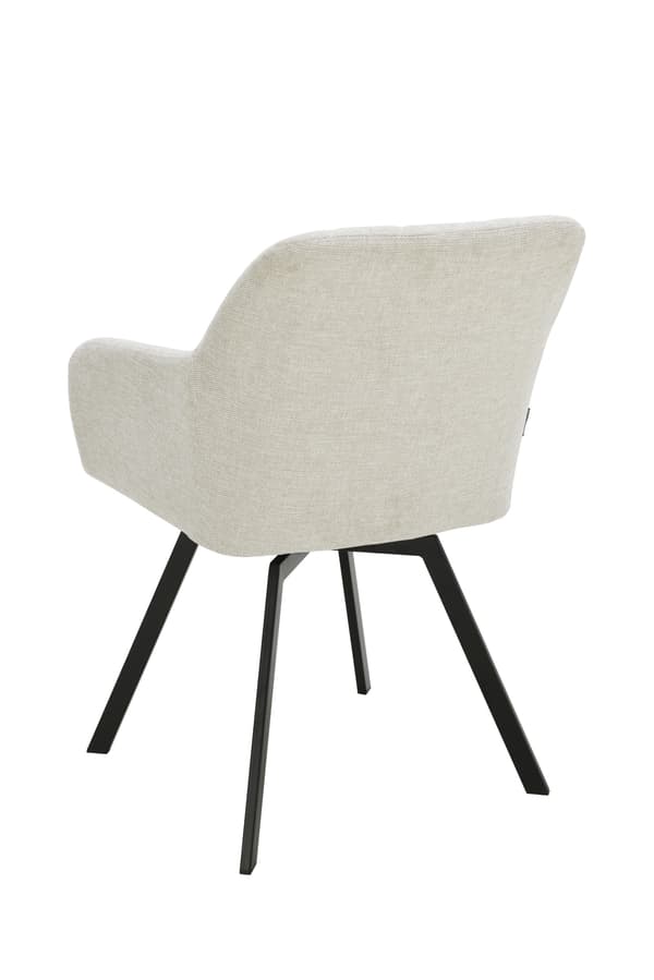 PANKO snurrstol klädd i beige tyg