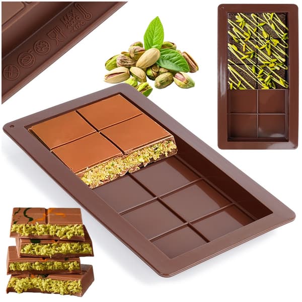 Silikoneform til Dubai-chokolade 25x13,5 cm