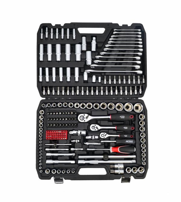 AWTOOLS NYCKELSET 216 delar 1/2" 3/8" 1/4" BLACK LINE