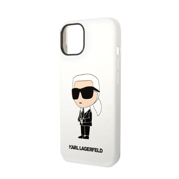 Karl Lagerfeld Silikone NFT Ikonik - iPhone 14 Plus Etui (Hvid)