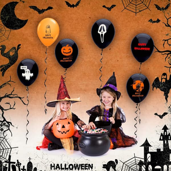 Halloween-setti Ilmapallot Banneriverho 1 setti
