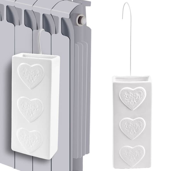 Luftfugter til radiator keramiske hjerter 300 ml