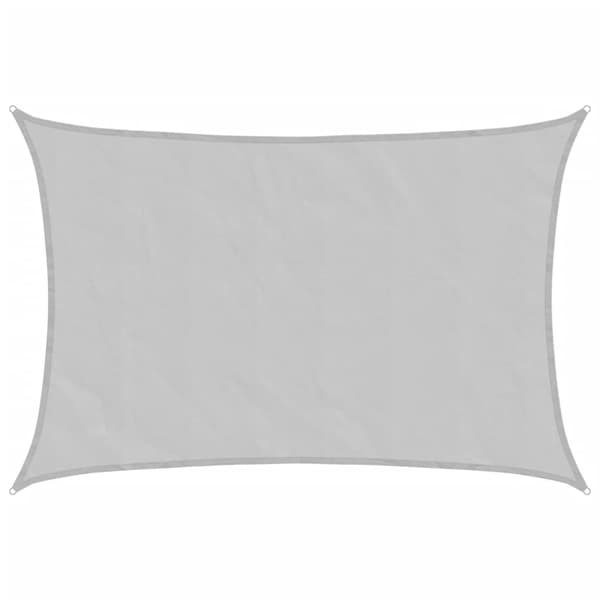 vidaXL Skuggsegel ljusgrått 7x6 m 100 % polyester